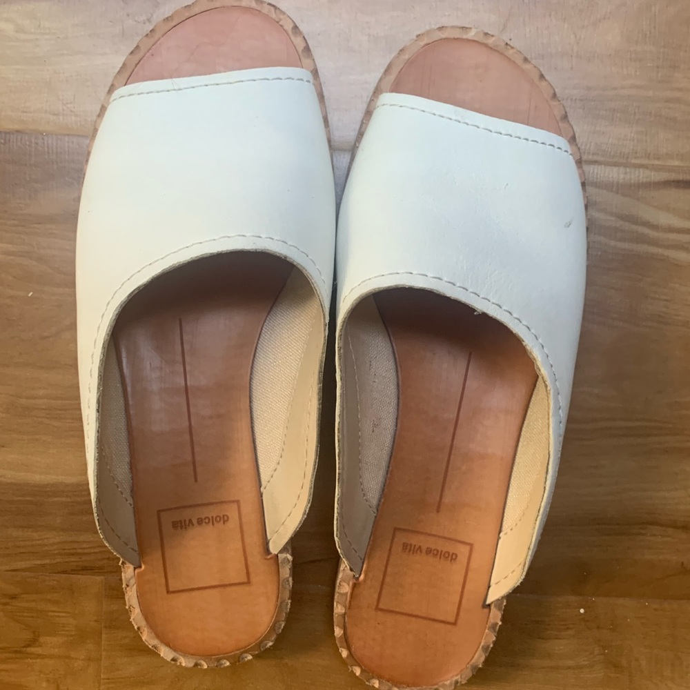 Dolce Vita Women’s Poe Peep Toe Slides